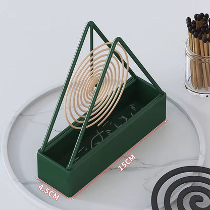 BuzzGuard™ Stainless Steel Mosquito Coil Holder – Covered Coil Burner Tray for Safe, Clean & Stylish Protection