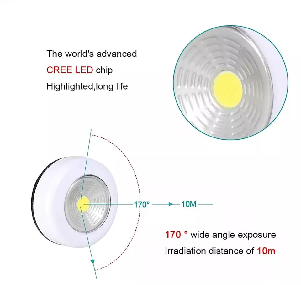 Battery-Powered Stick-On Lamps